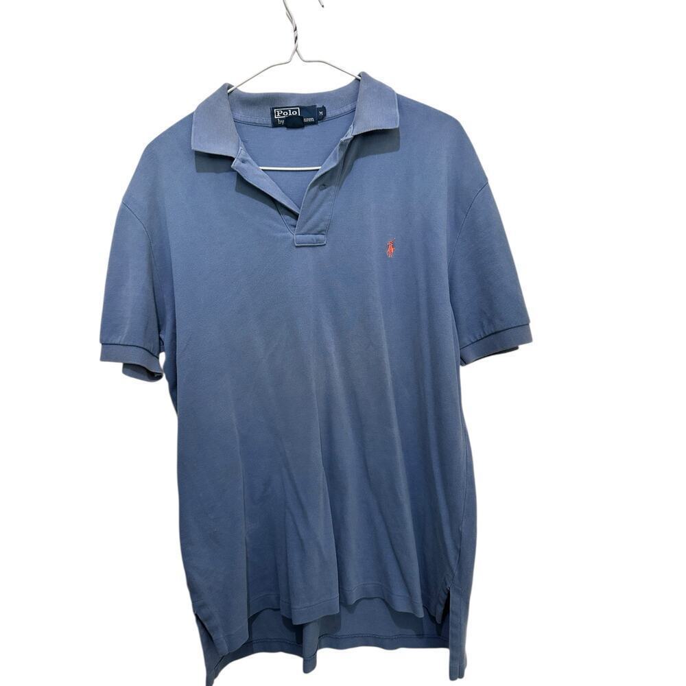 Polo by Ralph Lauren Men's Blue 100%Cotton Short Sleeves Polo Shirt Size Medium
